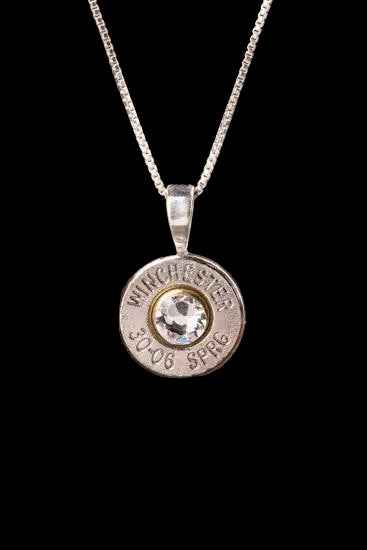 Sterling Silver .925 Bullet Head Necklace