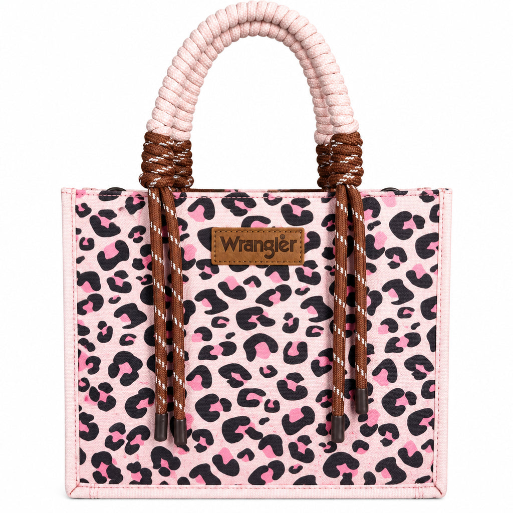Wrangler Leopard Print Convertible Tote & Crossbody Bag