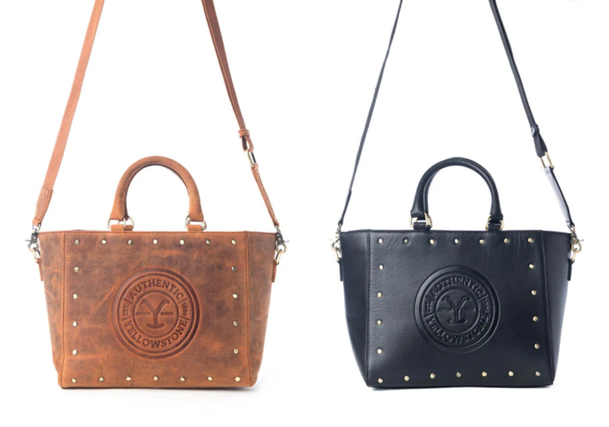 Myra Yellowstone Valley Soul Studded Leather Tote