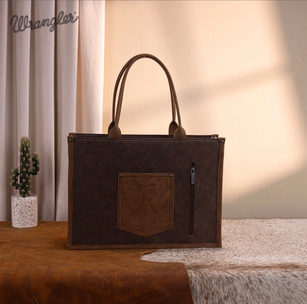Wrangler Western Buckle Large Concealed Carry Tote