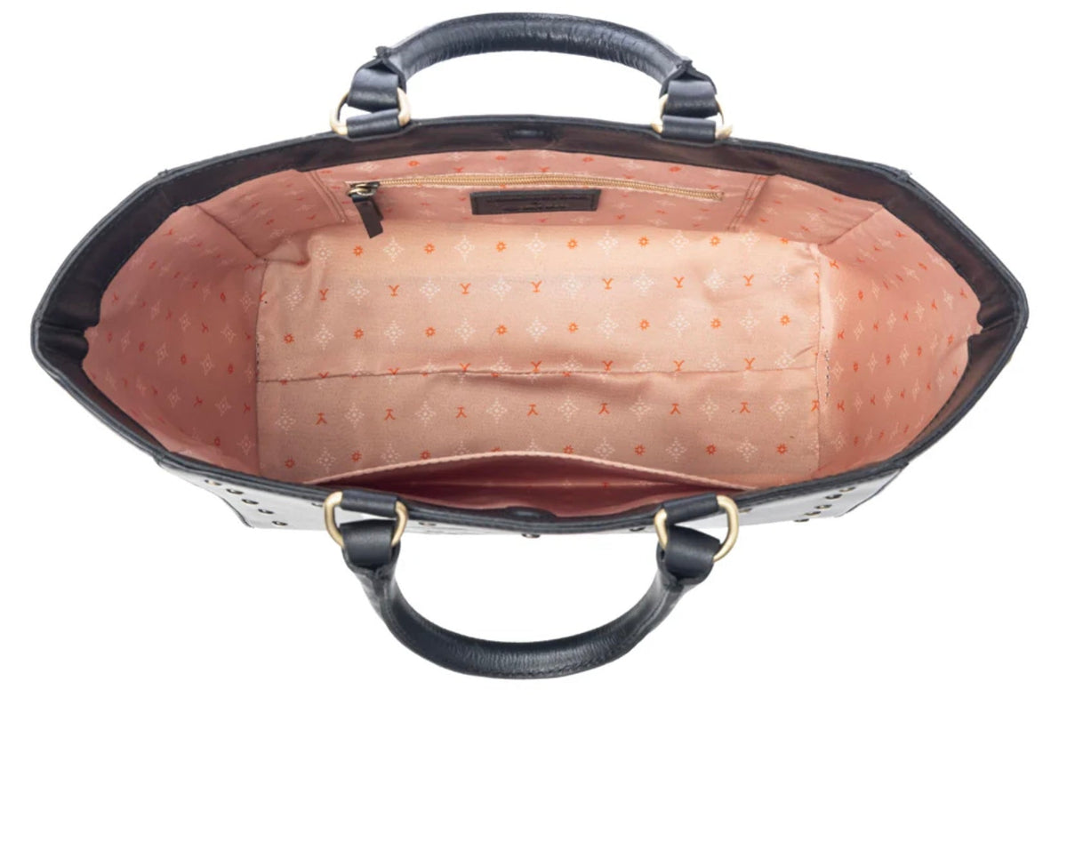 Myra Yellowstone Valley Soul Studded Leather Tote