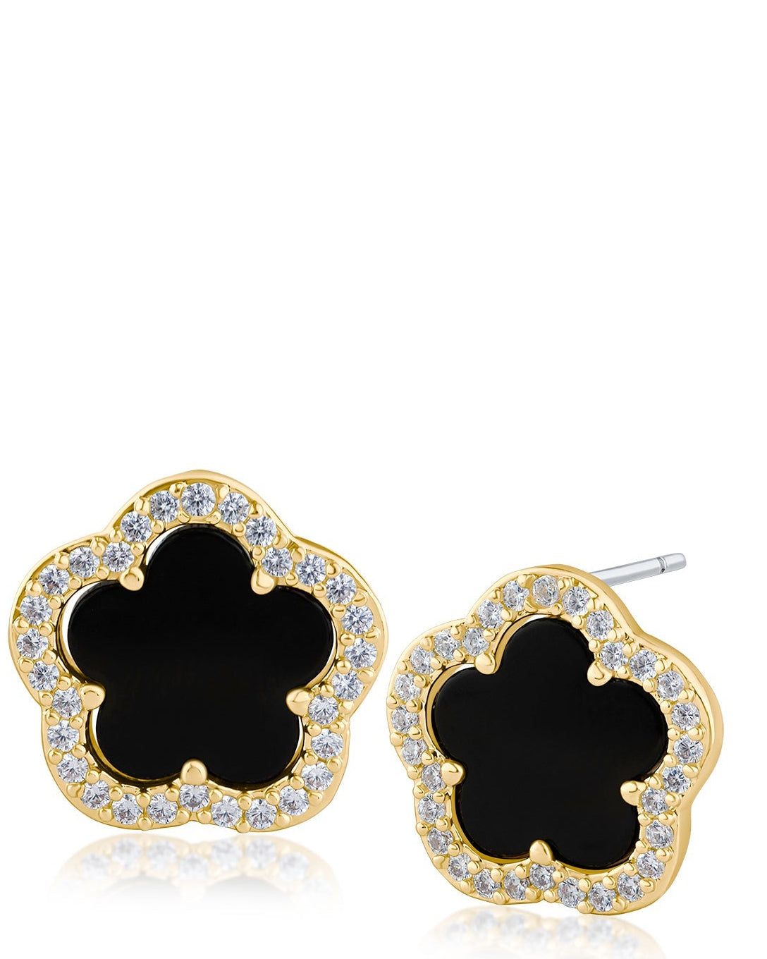 Pavé CZ Clover Stud Earrings Kenneth J Lane