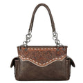 Western Elegance Floral Tooled Leather Shoulder Bag