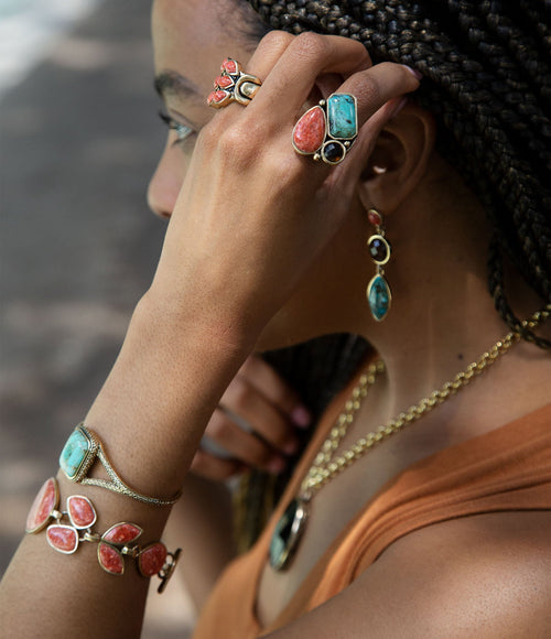 Credence Genuine Turquoise Cuff Bracelet